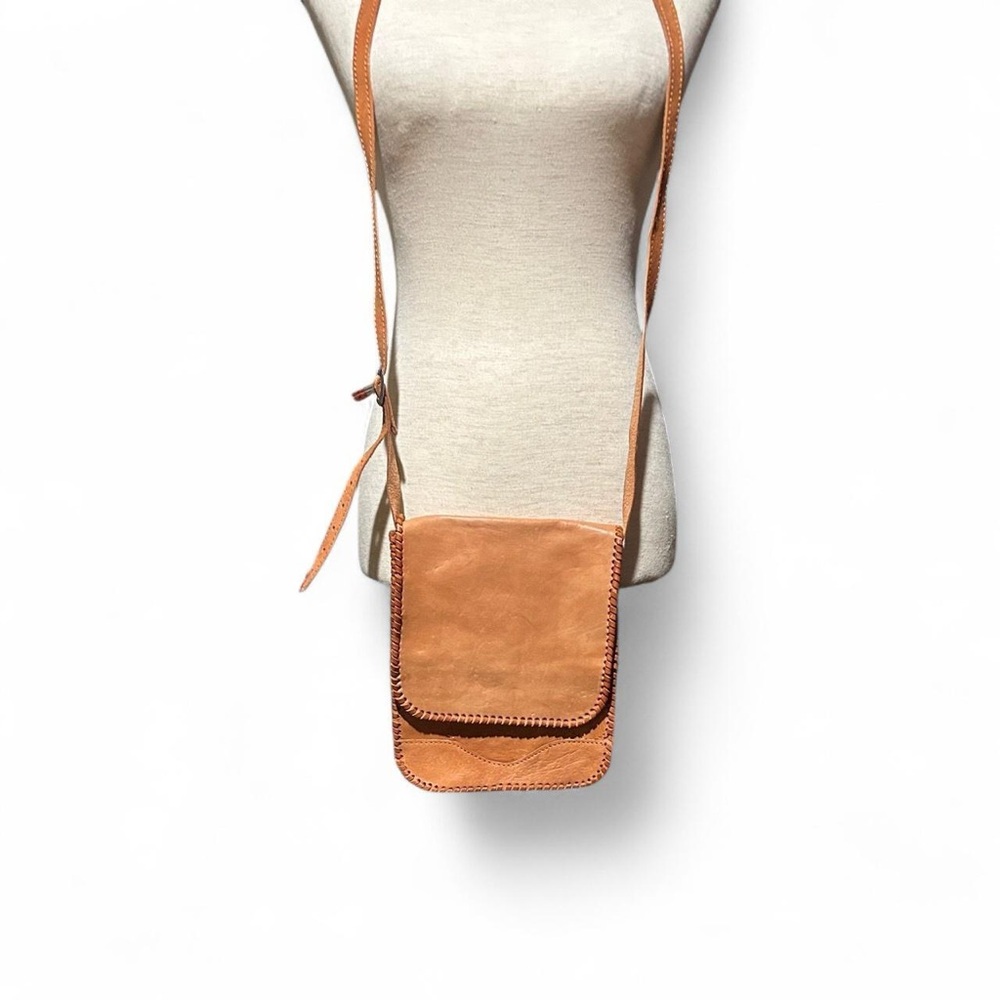 Tan Leather Crossbody Bag